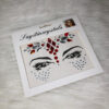 Adesivo Facial Cristais Prata E Vermelho