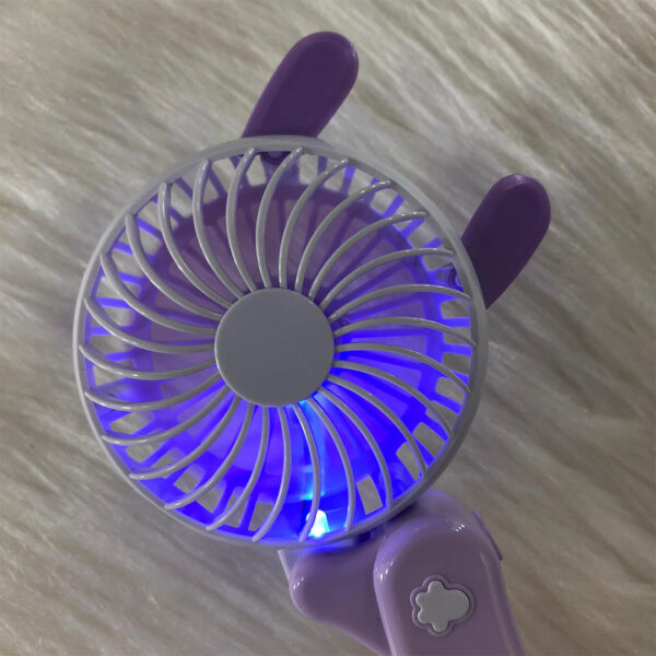 Ventilador Portátil Roxo Coelho - Chao Sheng - Imagem 3